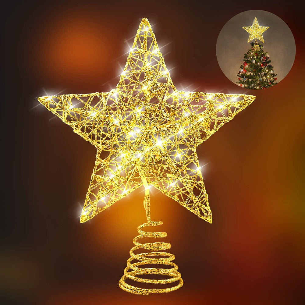 Árbol de Navidad top estrella Luz Decoración