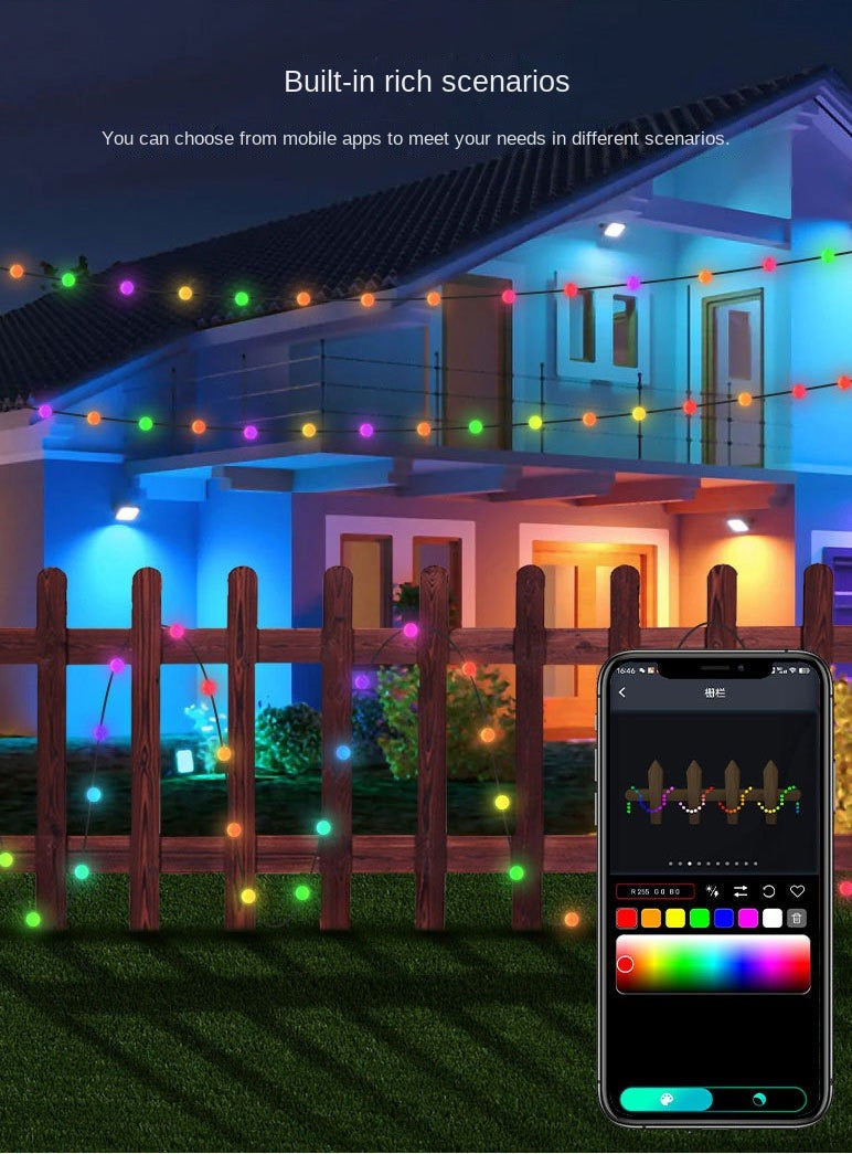 Glode Ball String luces para Navidad con Bluetooth