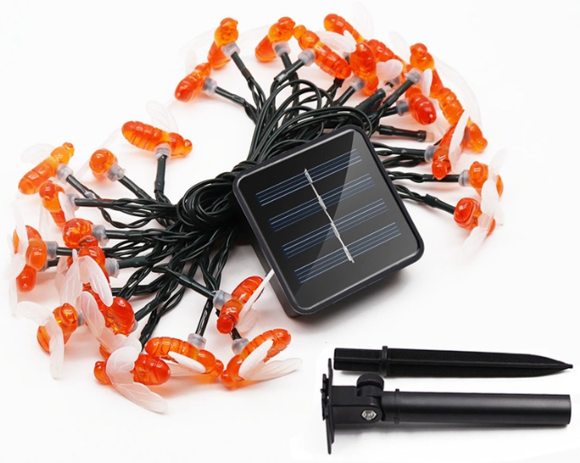 1739985637350 Guirnalda Luces Solar Abeja
