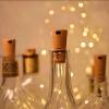 Guirnalda Luces pilas con tapon de botella ，cable gris con cobre,LED grande