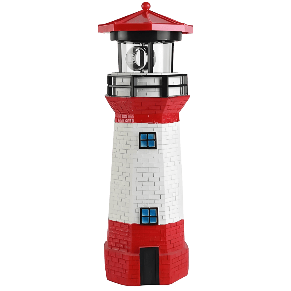 35ec7add-6f5b-44b9-b20d-91c4485d3399 Resina Solar Faro Giratorio Exterior Patio Paisaje Luces Decorativas Exterior Parque Escénico Césped Jardín Ornamentos