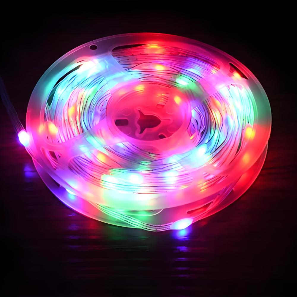 3fd13827-83d2-4f03-a94d-037003a892b7 Guirnalda luz moderna de cable de Navidad , cuerda de cuero transpalente ,multicolor (puedes cambiar de color)