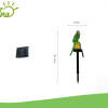 60403 lámpara solar para cesped ,42.5×9cm ,con cabeza de loro ,luz blanca ,luz decoración
