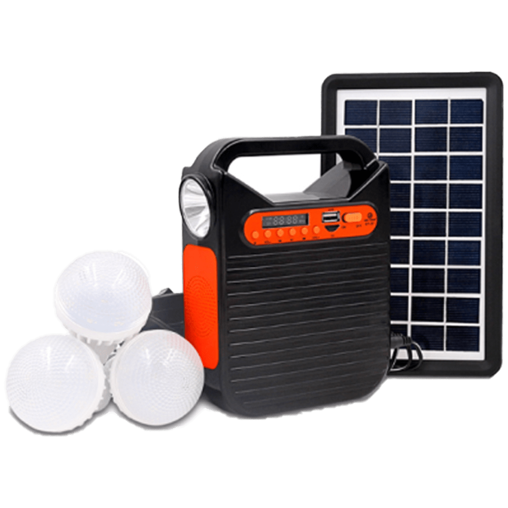 70134 Linterna solar multifuncion con radio , con Bluetooth