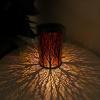 Luz solar árbol luces de hierro hueco linternas al aire libre patio jardín paisaje adornos césped decoración luz de la noche